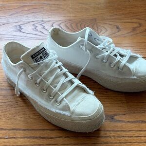 Converse All Star Cream Canvas Sneakers
